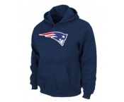 New England Patriots Logo Pullover Hoodie D.Blue