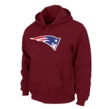 New England Patriots Logo Pullover Hoodie RED