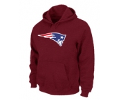 New England Patriots Logo Pullover Hoodie RED