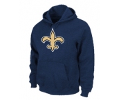 New Orleans Sains Logo Pullover Hoodie D.Blue