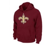 New Orleans Sains Logo Pullover Hoodie RED