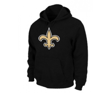 New Orleans Sains Logo Pullover Hoodie black