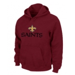 New Orleans Saints Authentic Logo Pullover Hoodie RED