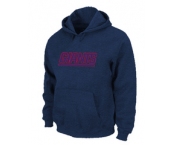 New York Giants Authentic Logo Pullover Hoodie D.Blue