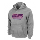 New York Giants Authentic font Pullover Hoodie Grey