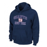 New York Giants Heart & Soul Pullover Hoodie D.Blue