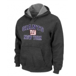 New York Giants Heart & Soul Pullover Hoodie D.Grey