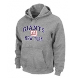 New York Giants Heart & Soul Pullover Hoodie Grey