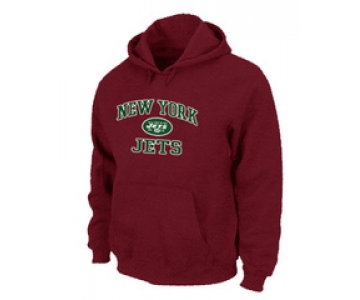 New York Jets Heart & Soul Pullover Hoodie Red