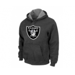 Oakland Raiders Logo Pullover Hoodie D.Grey