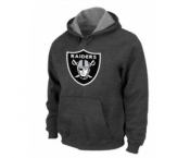 Oakland Raiders Logo Pullover Hoodie D.Grey