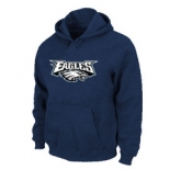 Philadelphia Eagles Authentic Logo Pullover Hoodie D.Blue