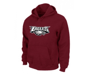 Philadelphia Eagles Authentic Logo Pullover Hoodie RED