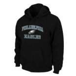 Philadelphia Eagles Heart & Soul Pullover Hoodie Black