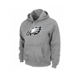 Philadelphia Eagles Logo Pullover Hoodie Grey