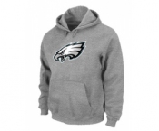 Philadelphia Eagles Logo Pullover Hoodie Grey