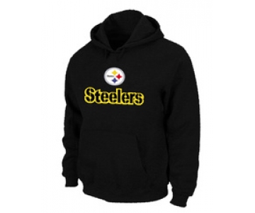 Pittsburgh Steelers Authentic Logo Pullover Hoodie Black