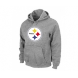 Pittsburgh Steelers Logo Pullover Hoodie Grey