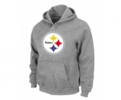 Pittsburgh Steelers Logo Pullover Hoodie Grey