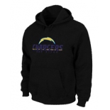 San Diego Chargers Authentic Logo Pullover Hoodie Black