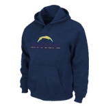 San Diego Chargers Authentic Logo Pullover Hoodie D.Blue