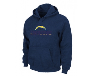 San Diego Chargers Authentic Logo Pullover Hoodie D.Blue