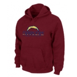 San Diego Chargers Authentic Logo Pullover Hoodie RED