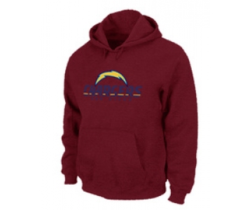 San Diego Chargers Authentic Logo Pullover Hoodie RED