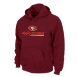 San Francisco 49ers Authentic Logo Pullover Hoodie RED