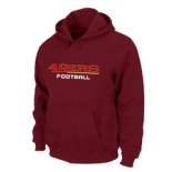 San Francisco 49ers Authentic font Pullover Hoodie Red