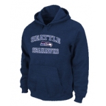 Seattle Seahawks Heart & Soul Pullover Hoodie Black D.Blue