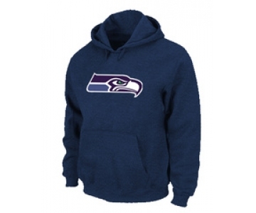 Seattle Seahawks Logo Pullover Hoodie D.Blue