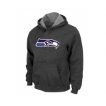 Seattle Seahawks Logo Pullover Hoodie D.Grey