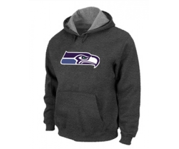 Seattle Seahawks Logo Pullover Hoodie D.Grey