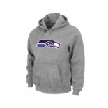 Seattle Seahawks Logo Pullover Hoodie Grey