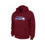 Seattle Seahawks Logo Pullover Hoodie RED