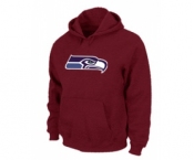 Seattle Seahawks Logo Pullover Hoodie RED