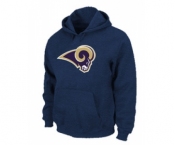 St.Louis Rams Logo Pullover Hoodie D.Blue