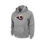 St.Louis Rams Logo Pullover Hoodie Grey