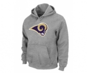 St.Louis Rams Logo Pullover Hoodie Grey