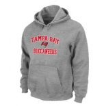 Tampa Bay Buccaneers Heart & Soul Pullover Hoodie Grey