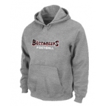 Tampa Bay Buccaneers font Pullover Hoodie Grey