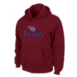 Tennessee Titans Authentic Logo Pullover Hoodie RED