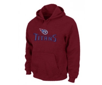 Tennessee Titans Authentic Logo Pullover Hoodie RED