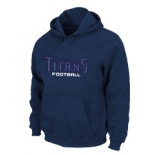 Tennessee Titans Authentic font Pullover Hoodie D.Blue