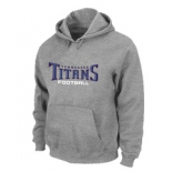 Tennessee Titans Authentic font Pullover Hoodie Grey