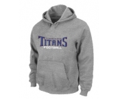 Tennessee Titans Authentic font Pullover Hoodie Grey