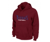 Tennessee Titans Authentic font Pullover Hoodie Red