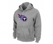 Tennessee Titans Logo Pullover Hoodie Grey