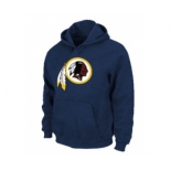 Washington Red Skins Logo Pullover Hoodie D.Blue